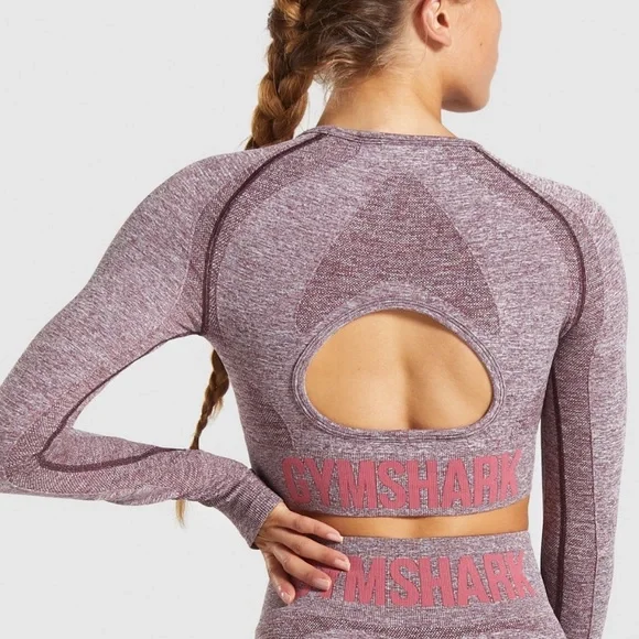 Gymshark Tops Gymshark Flex Sport Long Sleeve Crop Top Poshmark